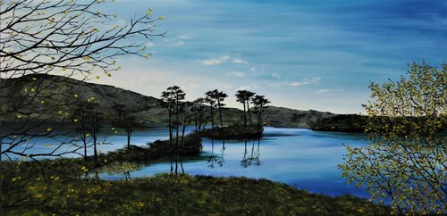 A New Day On Loch Assynt von Hazel Thomson, Malerei kaufen auf Singulart