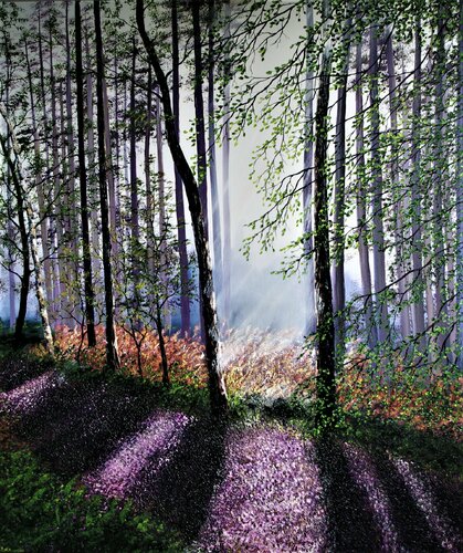 Awakening Light Through The forest von Hazel Thomson, Malerei kaufen auf Singulart