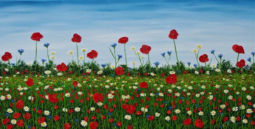 Summer Meadow von Hazel Thomson, Malerei kaufen auf Singulart