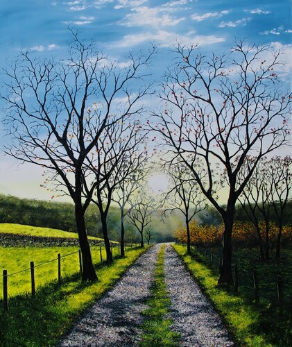 Towards The end Of an Autumn Day von Hazel Thomson, Malerei kaufen auf Singulart