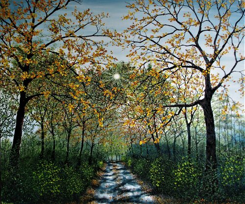 Late Afternoon in The Forest de Hazel Thomson, Pintura a la venta en Singulart