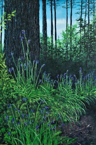 Forest Floor in Spring de Hazel Thomson, Pintura a la venta en Singulart