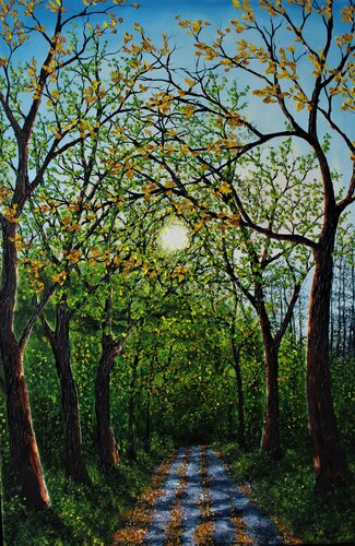 Forest Path de Hazel Thomson, Pintura a la venta en Singulart