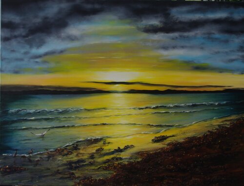 End Of The Day von Hazel Thomson, Malerei kaufen auf Singulart