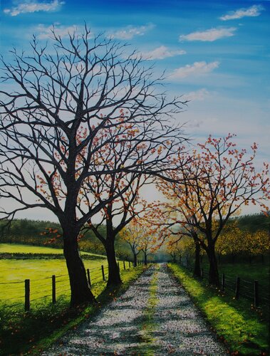 End Of Autumn von Hazel Thomson, Malerei kaufen auf Singulart
