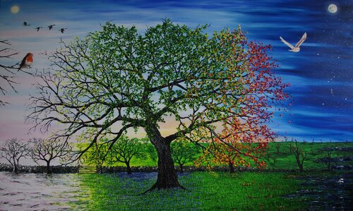 "Hope" An Oak of Our age par Hazel Thomson, Peinture en vente sur Singulart