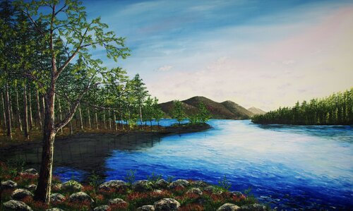 Dawn Light by Hazel Thomson, 油畫 for Sale on Singulart