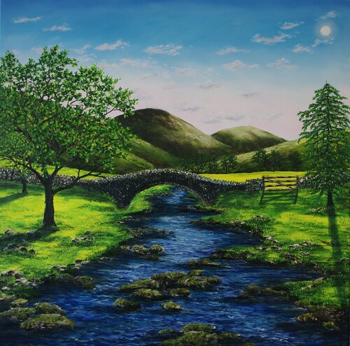 Flowing River von Hazel Thomson, Malerei kaufen auf Singulart