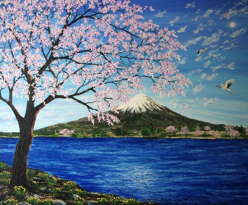 Springtime in Japan di Hazel Thomson, Pittura in vendita su Singulart