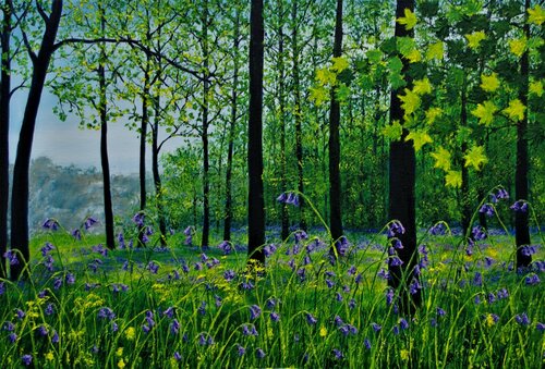 Bluebells 2 von Hazel Thomson, Malerei kaufen auf Singulart