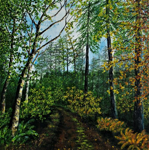 A Walk Through Summer And Autumn von Hazel Thomson, Malerei kaufen auf Singulart
