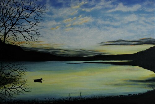 Tranquil Dawn von Hazel Thomson, Malerei kaufen auf Singulart