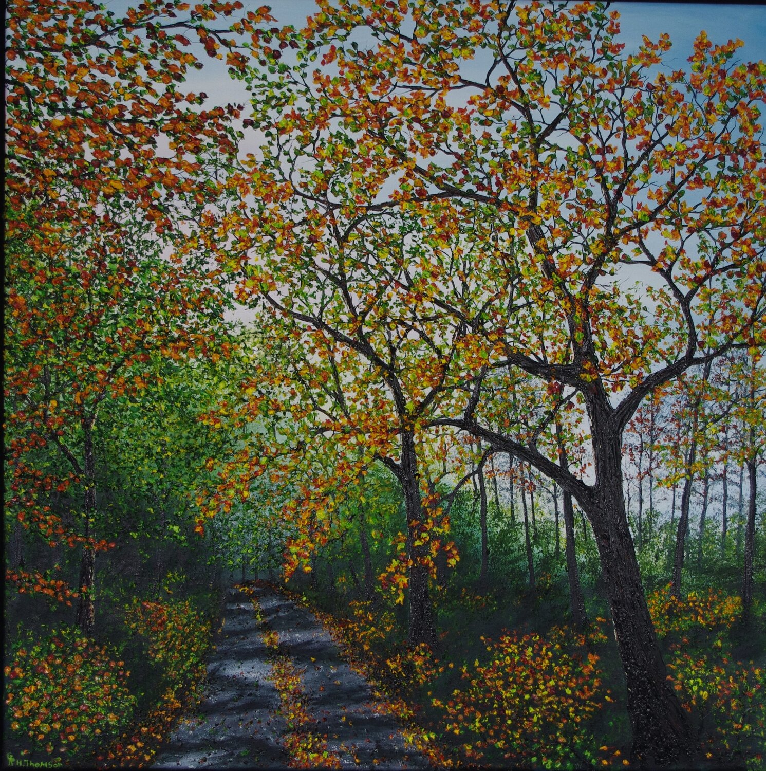 Late Aternoon Walk In Autumn Hazel Thomson