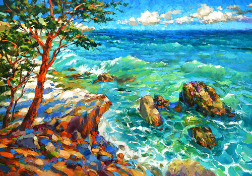 Turquoise Coast von Dmitry Spiros, Malerei kaufen auf Singulart