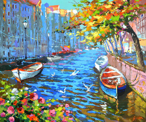 Melodies of September van Dmitry Spiros, Schilderij te koop op Singulart