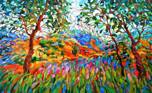 Crystal hills par Dmitry Spiros, Peinture en vente sur Singulart