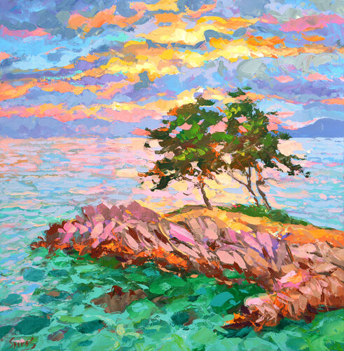 Coastal pines de Dmitry Spiros, Pintura a la venta en Singulart