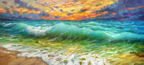 At dawn di Dmitry Spiros, Pittura in vendita su Singulart