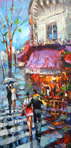 It rained endlessly 2 van Dmitry Spiros, Schilderij te koop op Singulart