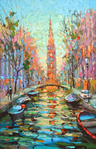 The first colors of autumn by Dmitry Spiros, Painting for Sale on Singulart