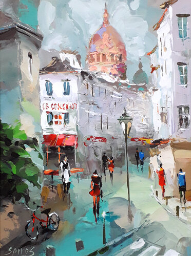 Shadows of Monmartre von Dmitry Spiros, Malerei kaufen auf Singulart
