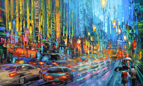 The rhythm of the night di Dmitry Spiros, Pittura in vendita su Singulart