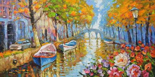 The fragrant smell of autumn di Dmitry Spiros, Pittura in vendita su Singulart