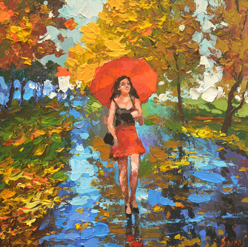 One autumn day van Dmitry Spiros, Schilderij te koop op Singulart