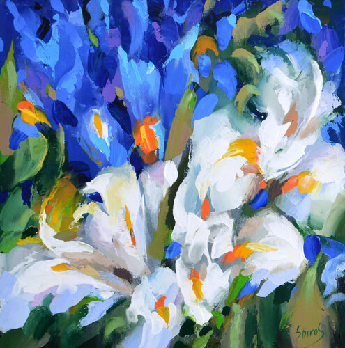 Flowers composition #6 von Dmitry Spiros, Malerei kaufen auf Singulart