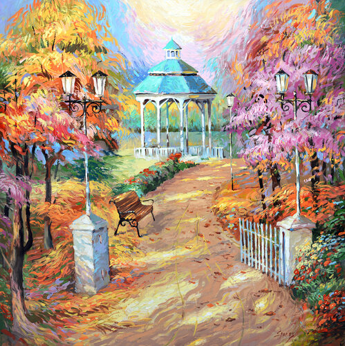 The old park di Dmitry Spiros, Pittura in vendita su Singulart