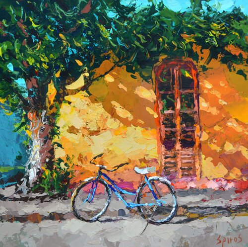 A shades of yellow di Dmitry Spiros, Pittura in vendita su Singulart