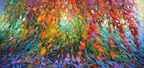 Autumn emeralds 3 di Dmitry Spiros, Pittura in vendita su Singulart