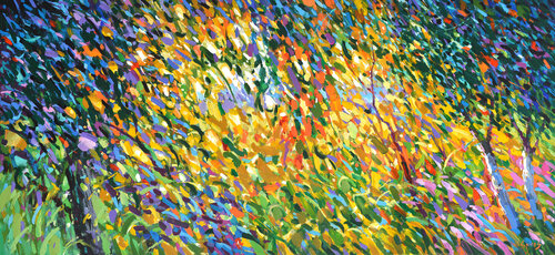 Smells of autumn forest par Dmitry Spiros, Peinture en vente sur Singulart