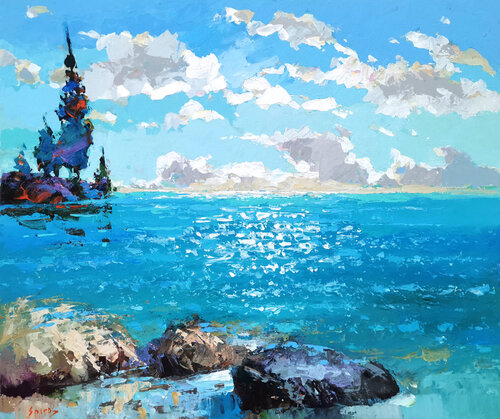 Day by the sea von Dmitry Spiros, Malerei kaufen auf Singulart