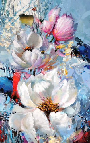 Flowers composition #13 von Dmitry Spiros, Malerei kaufen auf Singulart