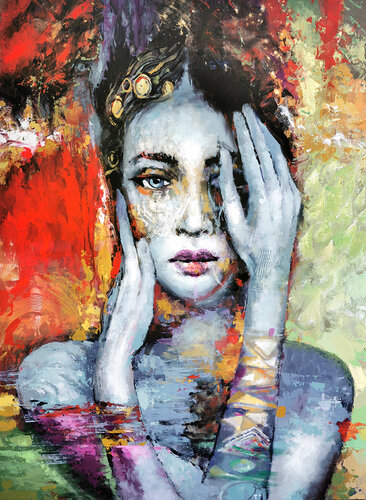 From a series of female images #7 par Dmitry Spiros, Peinture en vente sur Singulart