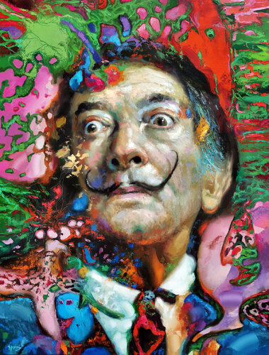 Salvador Dali van Dmitry Spiros, Schilderij te koop op Singulart