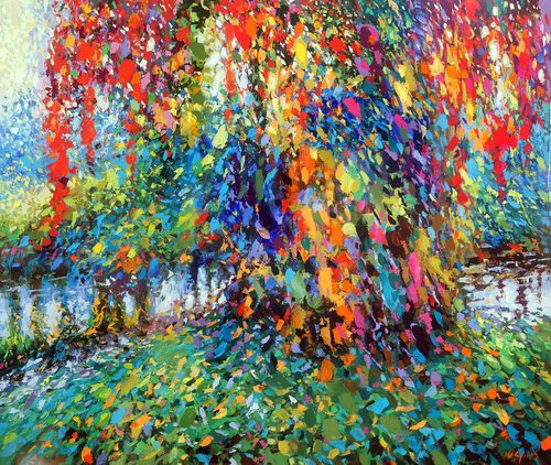 The beginning of autumn van Dmitry Spiros, Schilderij te koop op Singulart