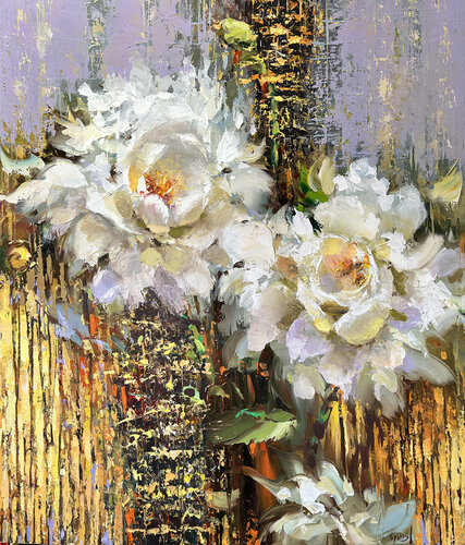 Flowers composition #18 by Dmitry Spiros, 회화 for Sale on Singulart