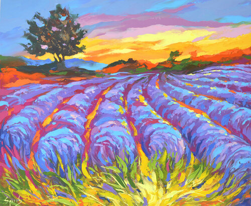 Evening in Tuscuny van Dmitry Spiros, Schilderij te koop op Singulart