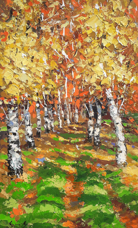 In the shadow of autumn birches Dmitry Spiros