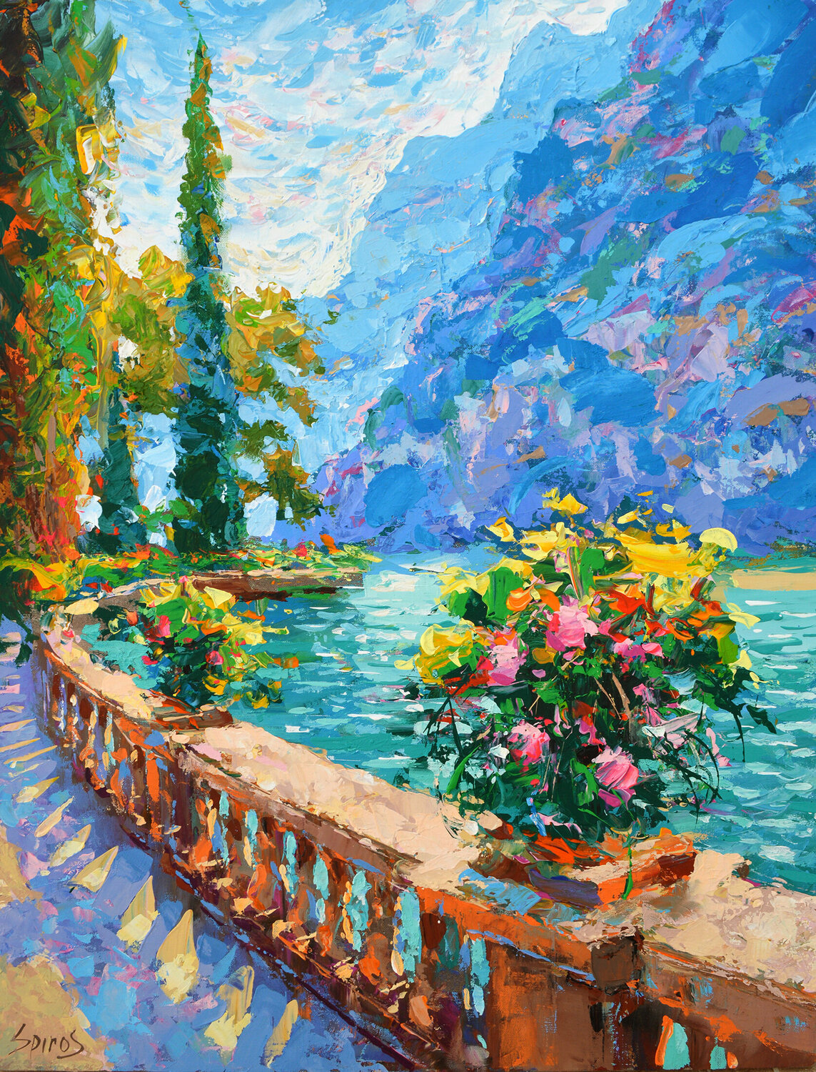 Italian noon. Lake Como Dmitry Spiros