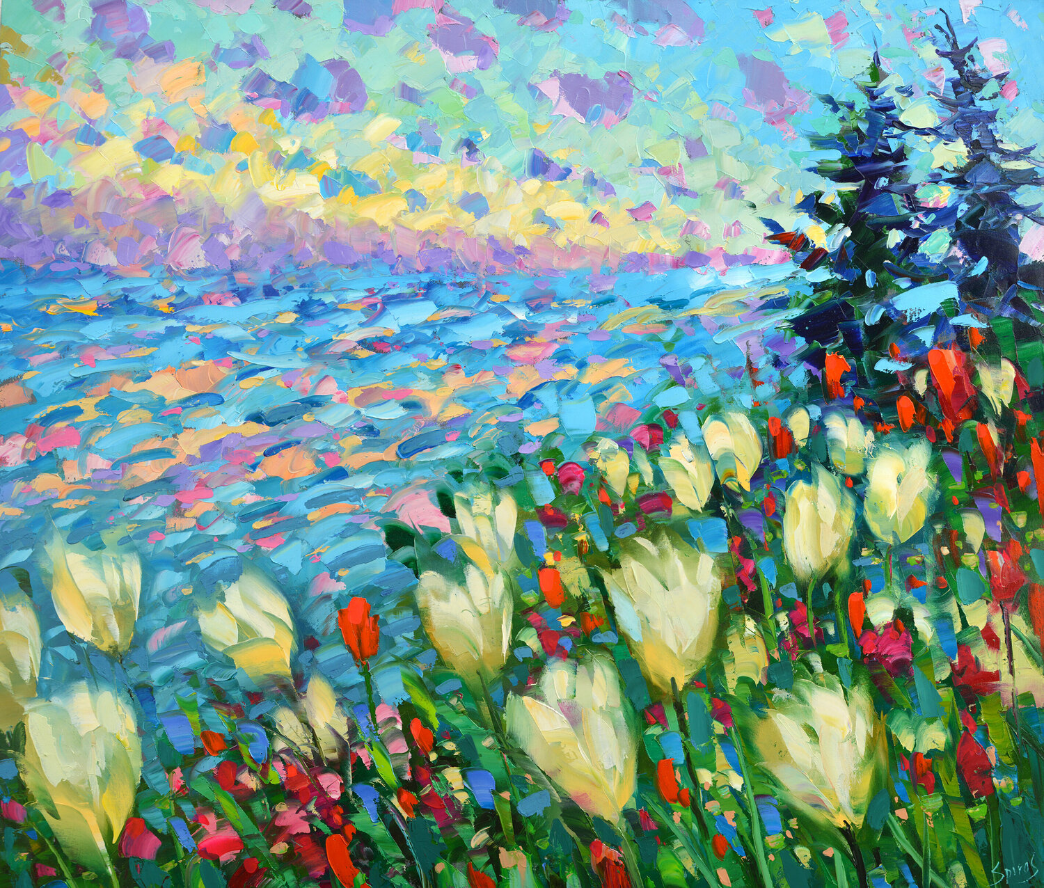 Tulips on the slope Dmitry Spiros