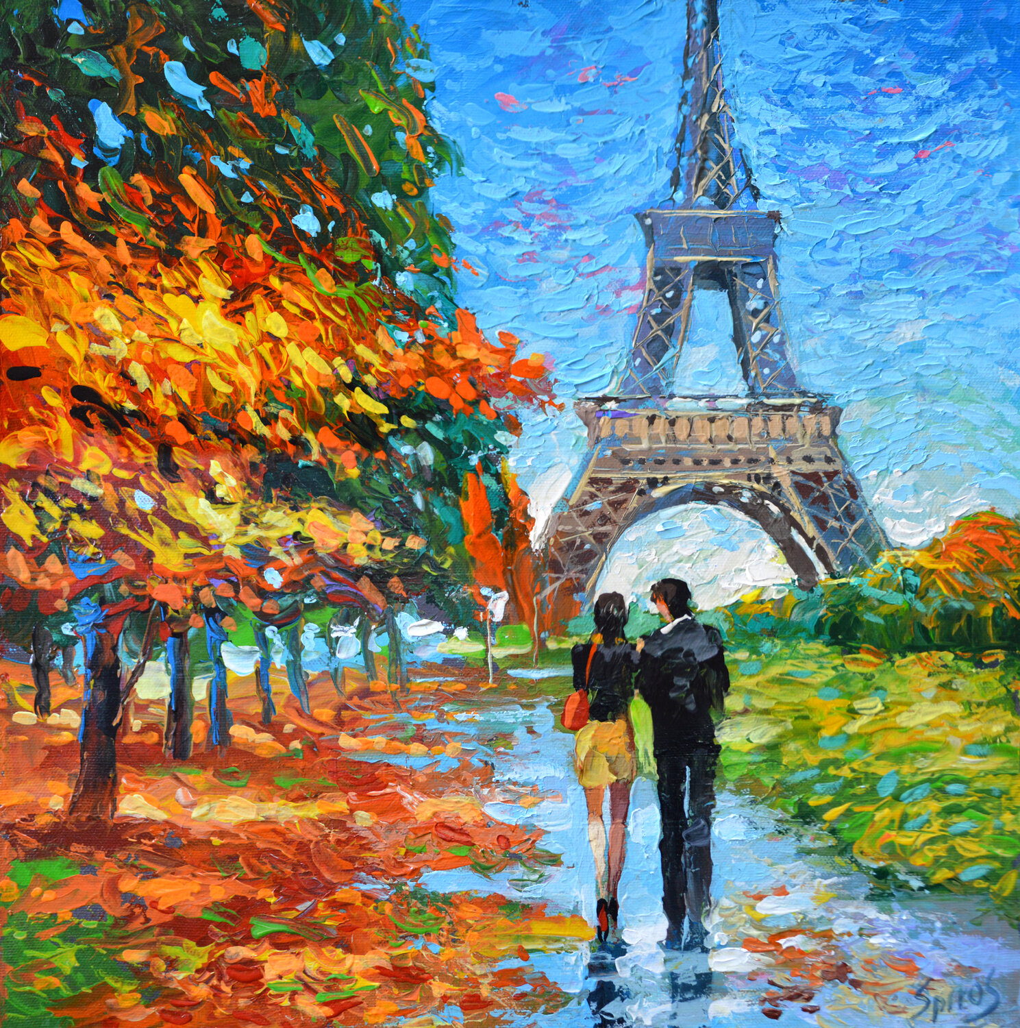 Parisian golden autumn Dmitry Spiros