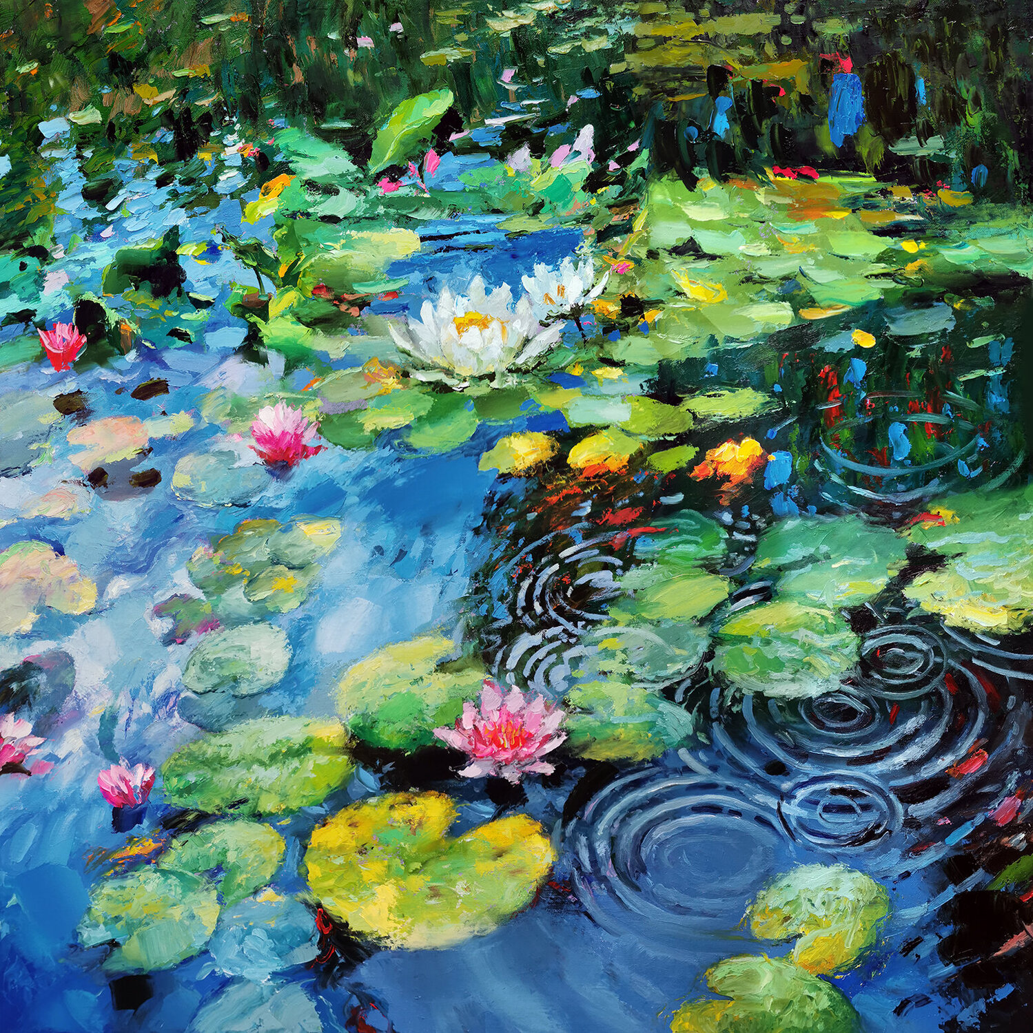 Blooming water lilies 2 Dmitry Spiros