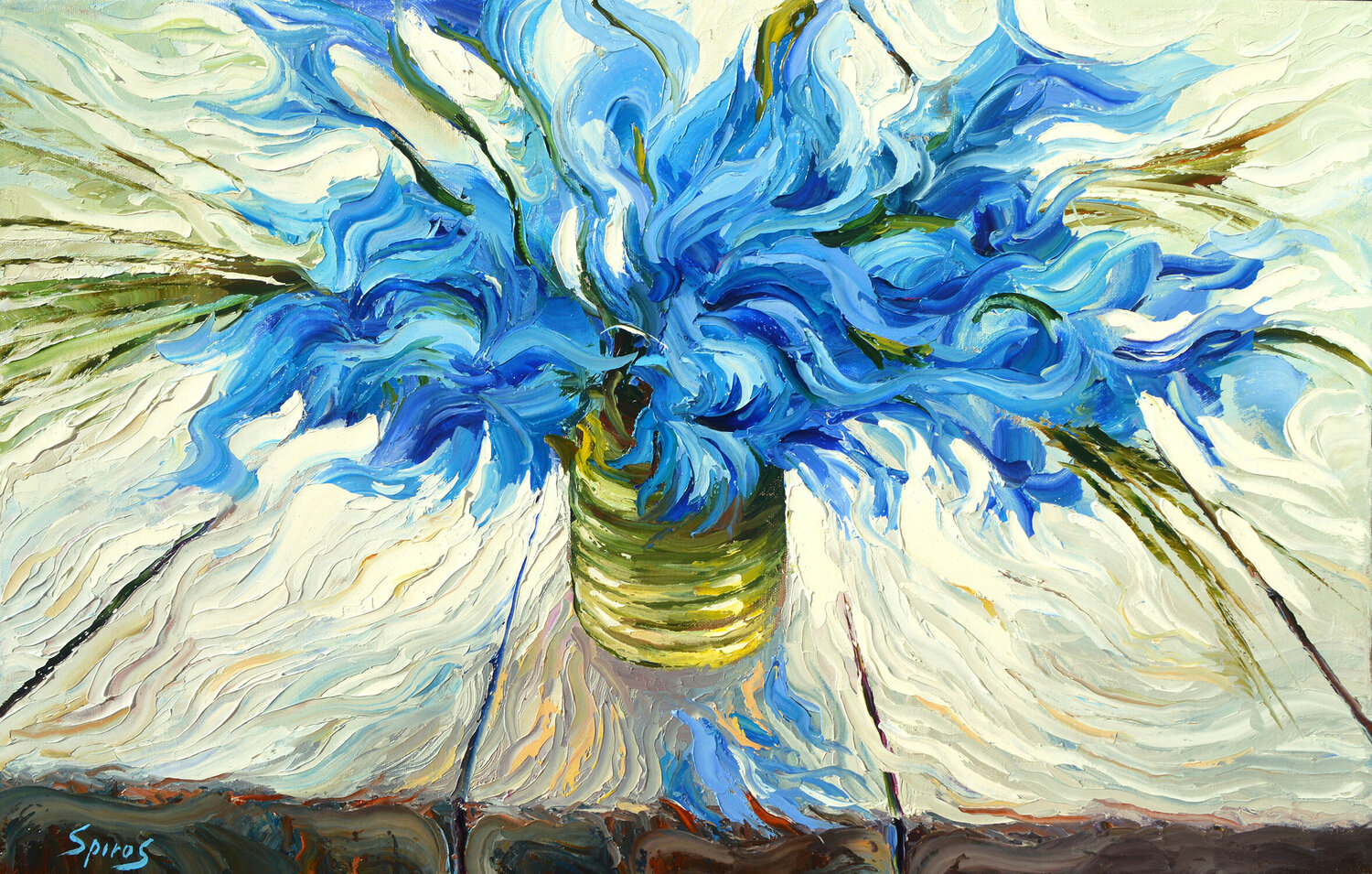 Blue bouquet Dmitry Spiros