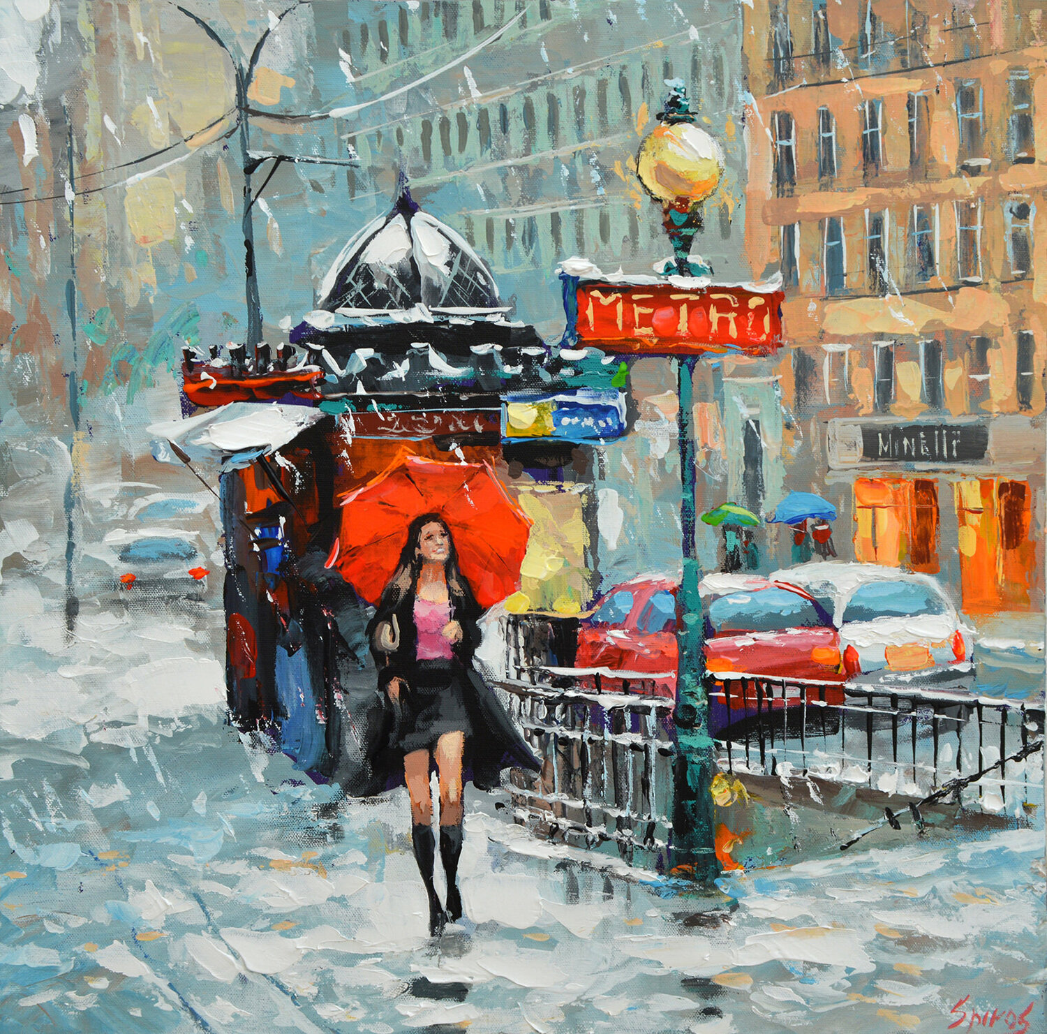 Red umbrella Dmitry Spiros