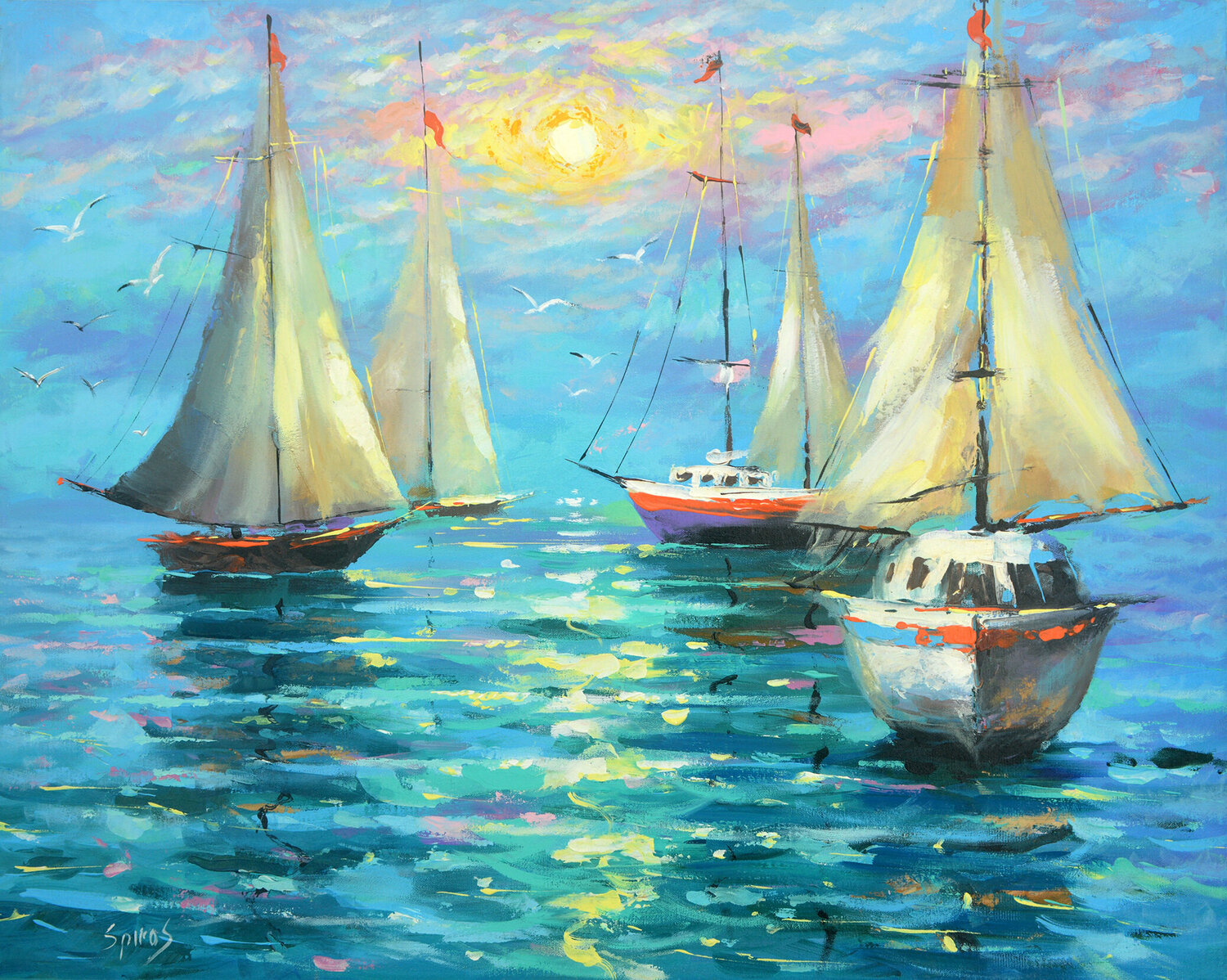 Evening sails Dmitry Spiros