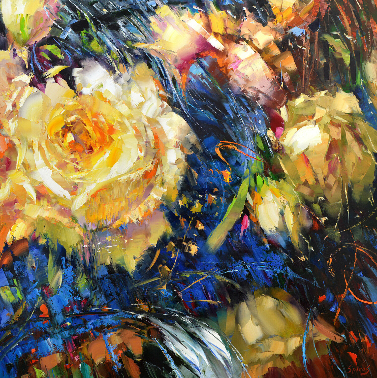 Flowers composition. Roses Dmitry Spiros