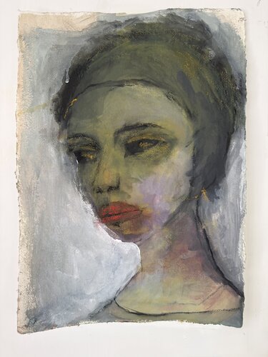 Quiet Thought von Susan Greeff, Werk auf Papier kaufen auf Singulart